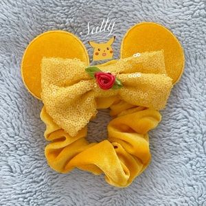 Disney Ears Scrunchie Princess Belle Beauty and the Beast